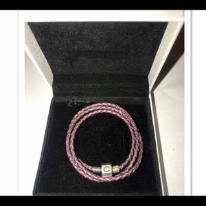 Chamilia leather bracelet.